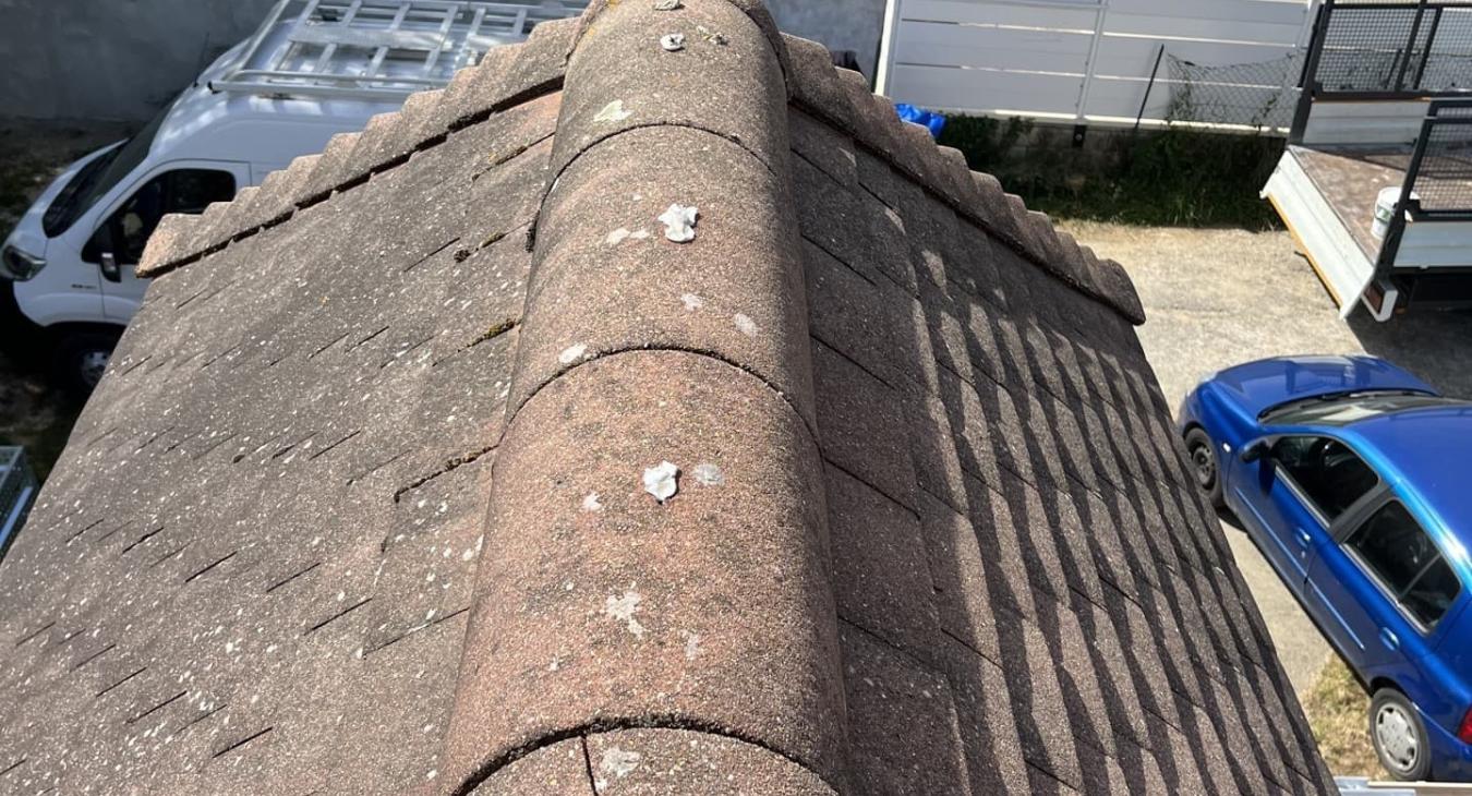 Remplacement de faîtage sur lucarne